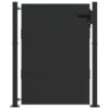 Garden Gate with Lock Black 100 x 125 cm Powder-Coated Steel