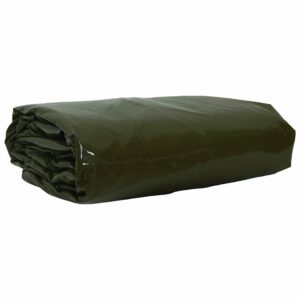 Tarpaulin 650g / mÂ² Olive Green 5 x 7 m Canvas with PVC Coating