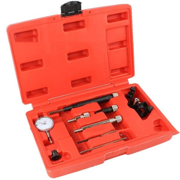 10-Piece Diesel Injector Testing Tool Kit with Pressure Gauge & Carry Case