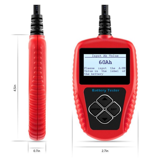 Car Battery Tester 12V | Digital Battery Health & Charging System Analyzer