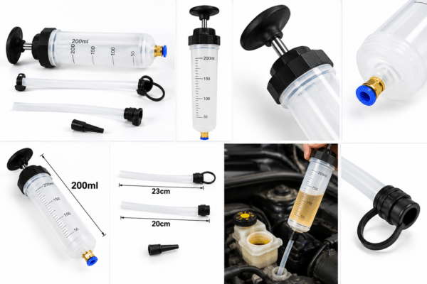 200ml Fluid Transfer Syringe Kit Gallery 200ml Manual Oil & Fluid Extraction Syringe Kit with Tubes