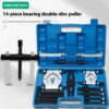 a58e283d-417a-4bc7-85e1-50dfc628ca49_trans.jpeg 14-Piece Bearing Separator & Puller Kit – Heavy-Duty Workshop Tool Set with Carry Case