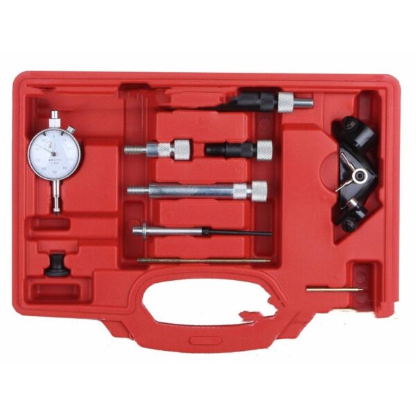 10-Piece Diesel Injector Testing Tool Kit with Pressure Gauge & Carry Case